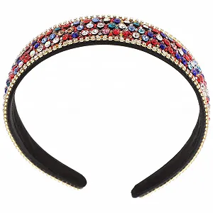 Обруч для волос Frcolor Женский Обруч для волос с кристаллами - Фото 1