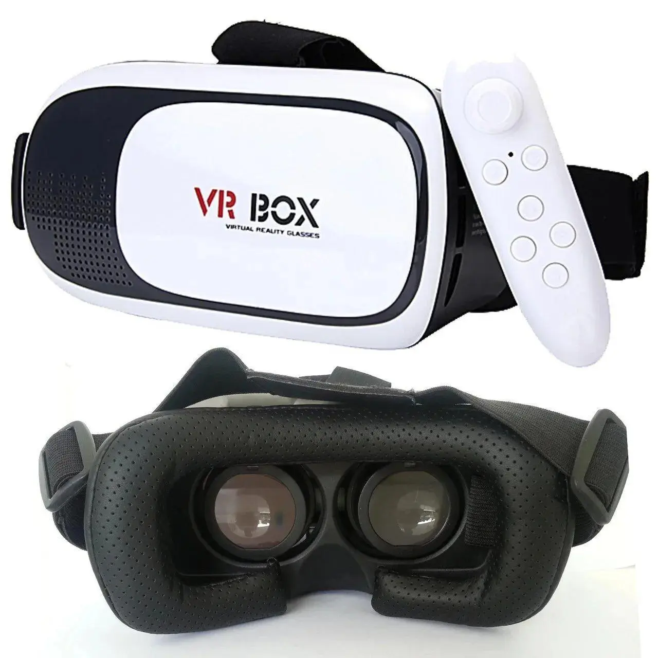 3D Очки виртуальной реальности с пультом управления для телефона VRBOX 2.0 ВиАр шлем, фото №2
