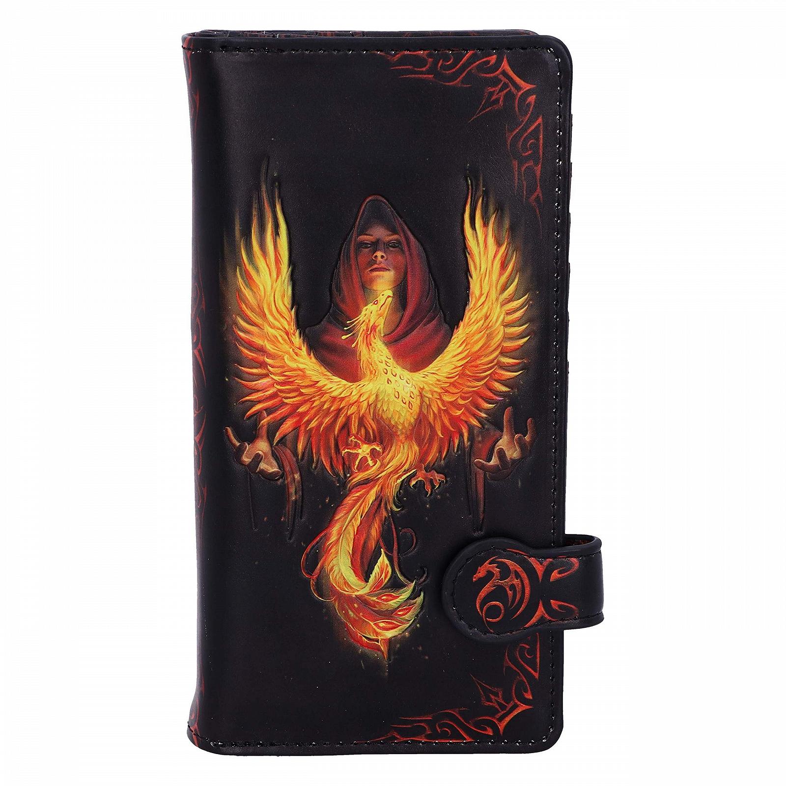 Кошелек Anne Stokes Phoenix Rising Mythical Bird Embossed Черный 18.4 см Полиуретан, фото №1