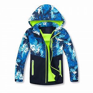 Детская куртка софтшелл Mjjsk, дышащая, ветрозащитная, водонепроницаемая, на флисе, для мальчиков - Фото 1