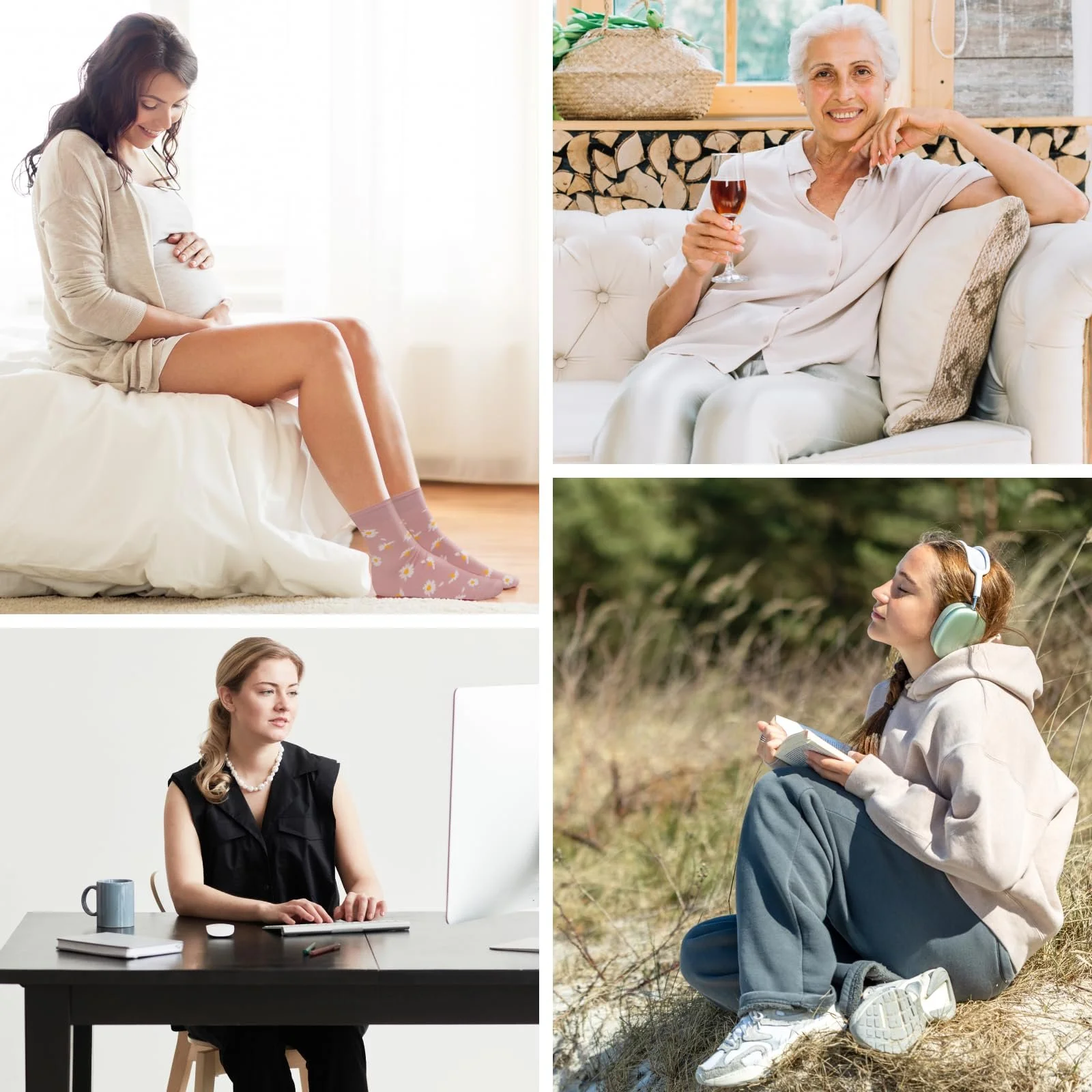 Шкарпетки LOFIR Crew Comfort для жінок 4 пари 39-46, фото №6