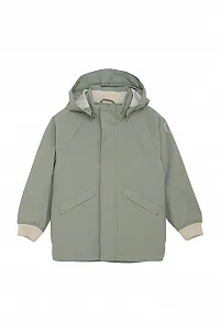 Куртка вітровка дитяча для хлопчиків EN FANT ENJacket зі знімним капюшоном, кишенями на кнопках, стандартного крою - Фото 1