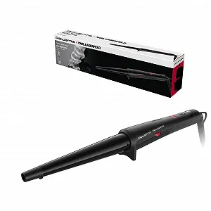 Конусная плойка Rowenta Karl Lagerfeld CF324L Keratin & Glow 200°C Black - Фото 1