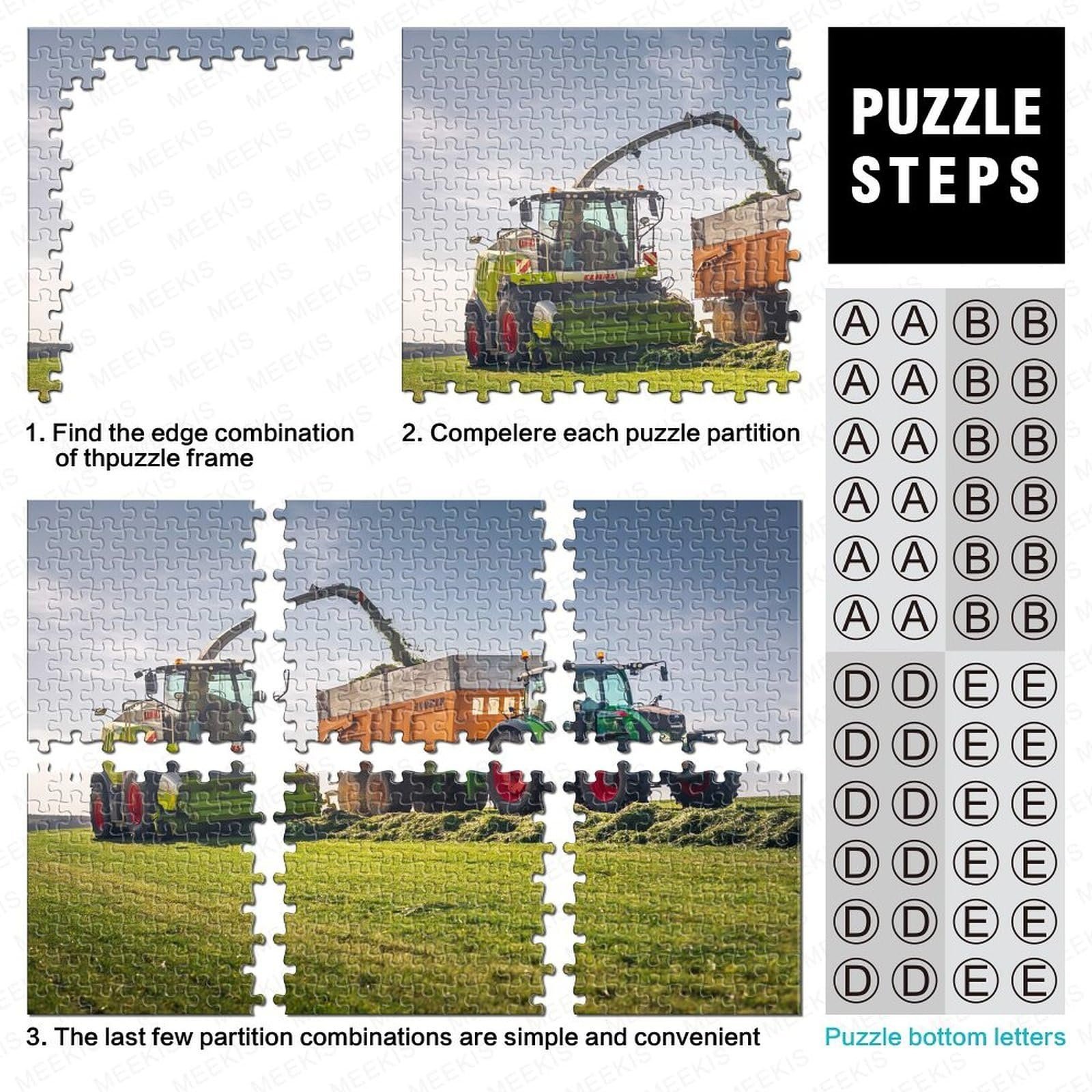 Пазл Claas Jaguar и Fendt Тракторы деревянный 500 деталей 52 x 38 см, фото №7 Пазл Claas Jaguar и Fendt Тракторы деревянный 500 деталей 52 x 38 см, фото №7