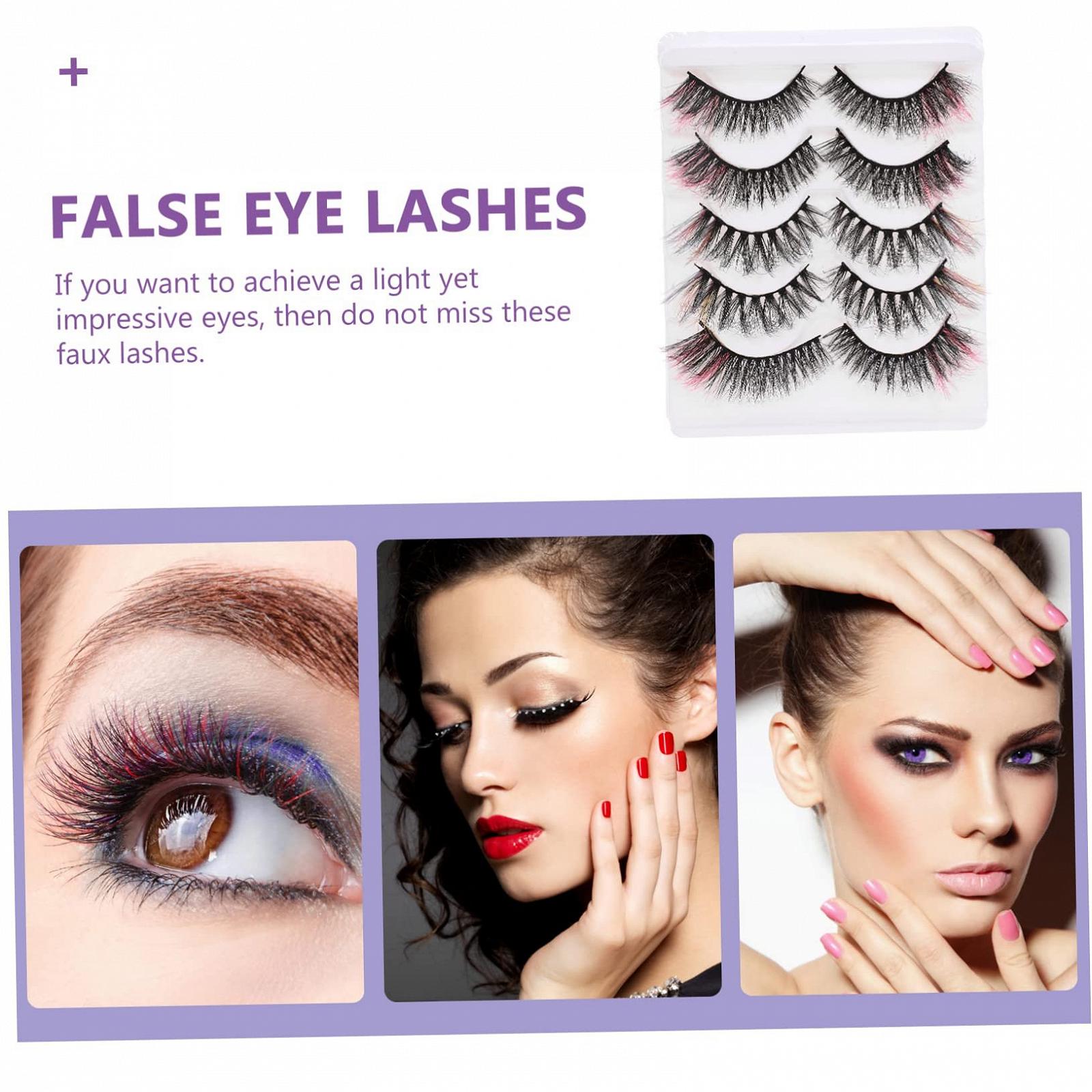 Накладні вії FRCOLOR кольорові 10 пар, фото №5