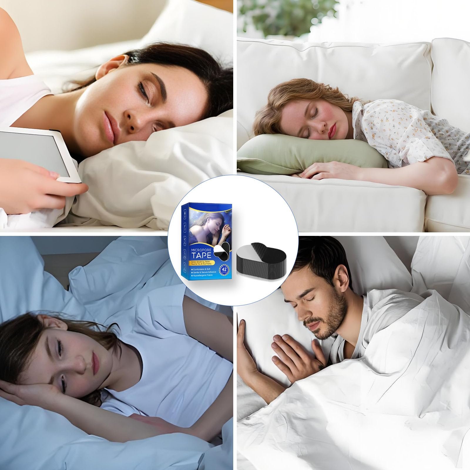 Смужки для рота для сну, пачка 42 шт, фото №7