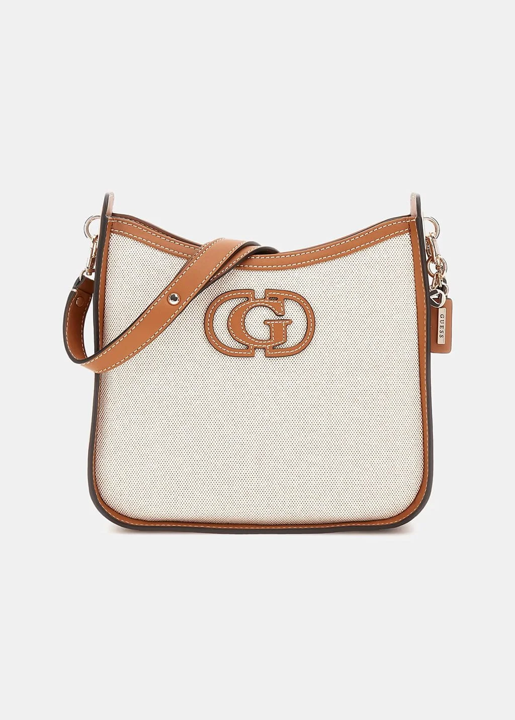 Женская сумка Guess Sebina / Через плечо / Светло-коричневая, фото №1 Женская сумка Guess Sebina / Через плечо / Светло-коричневая, фото №1