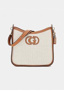 Купить Женская сумка Guess Sebina / Через плечо / Светло-коричневая - Фото 1 Женская сумка Guess Sebina / Через плечо / Светло-коричневая - Фото 1