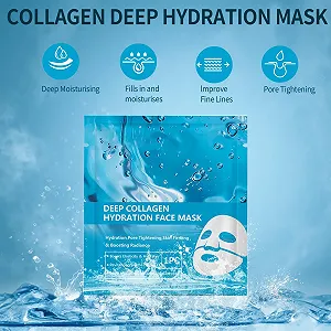 Маска Колагенова Organic, 4 шт, Зволоження, Підвищення пружності, Для всіх типів шкіри synthetic.ua - Фото 1