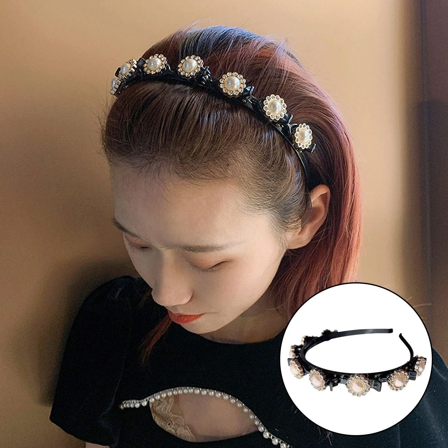 Обруч Elee с жемчугом, фото №5