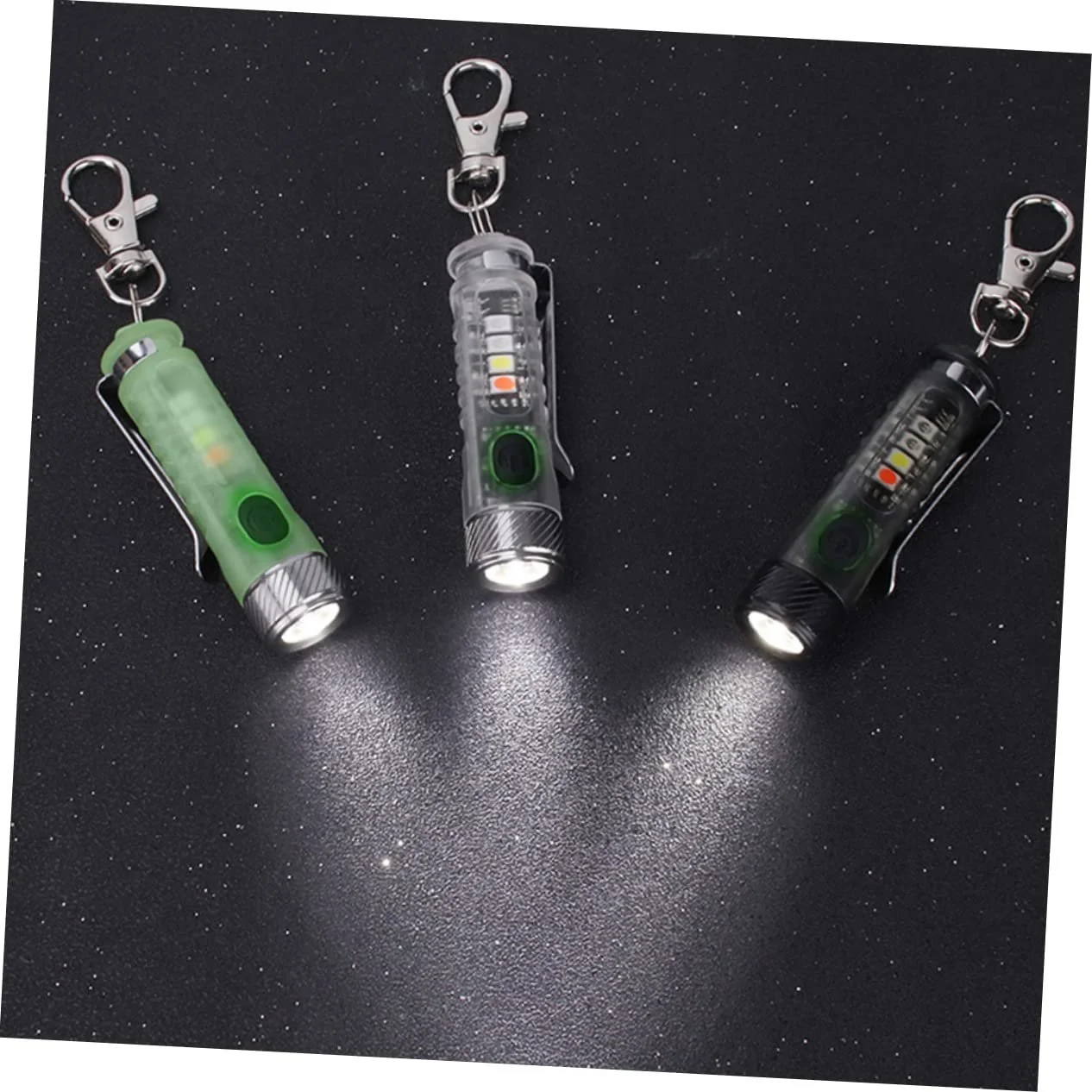 Брелок-фонарик Yardwe 3шт Перезаряжаемый фонарик LED Рыболовный фонарик Брелоки Мини фонарик Брелок Фонарики для кемпинга Маленькие фонарики, фото №6