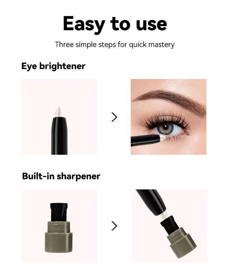 Олівець Тіні для повік Перламутровий Стійкий сяючий, фото №2