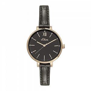 Часы s.Oliver SO-4196-LQ IP Rose Gold Black synthetic.ua - Фото 1