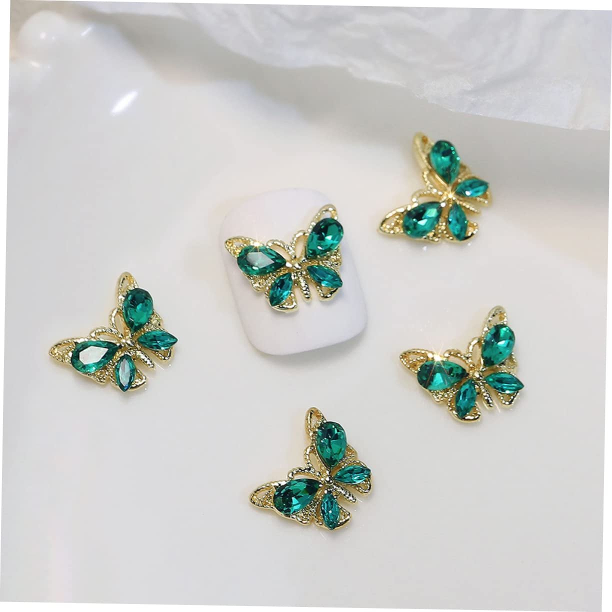 Аксессуары для дизайна ногтей Mikinona, для мобильного телефона, сумки, чехла для карт, лака для ногтей, камни для ногтей, лак для ногтей, бабочки, украшения для ногтей, 3D подвески для ногтей, смола, 30 шт, фото №2