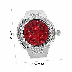 Годинник-кільце OATIPHO, золотистий з бірюзовим та червоним ціна на synthetic.ua - Фото 1 Годинник-кільце OATIPHO, золотистий з бірюзовим та червоним synthetic.ua - Фото 1