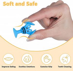 Игрушка-присоска KAHEIGN 76 штук, 8 стилей, силиконовая synthetic.ua - Фото 1