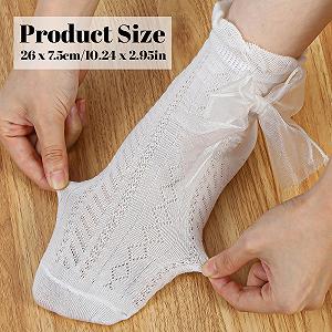 Носки с рюшами (2 пары) Lacs Черно-белый synthetic.ua - Фото 1