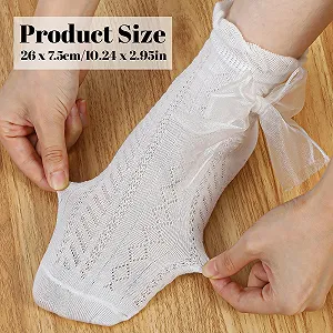 Шкарпетки з рюшами (2 пари) Lacs Чорно-білий synthetic.ua - Фото 1