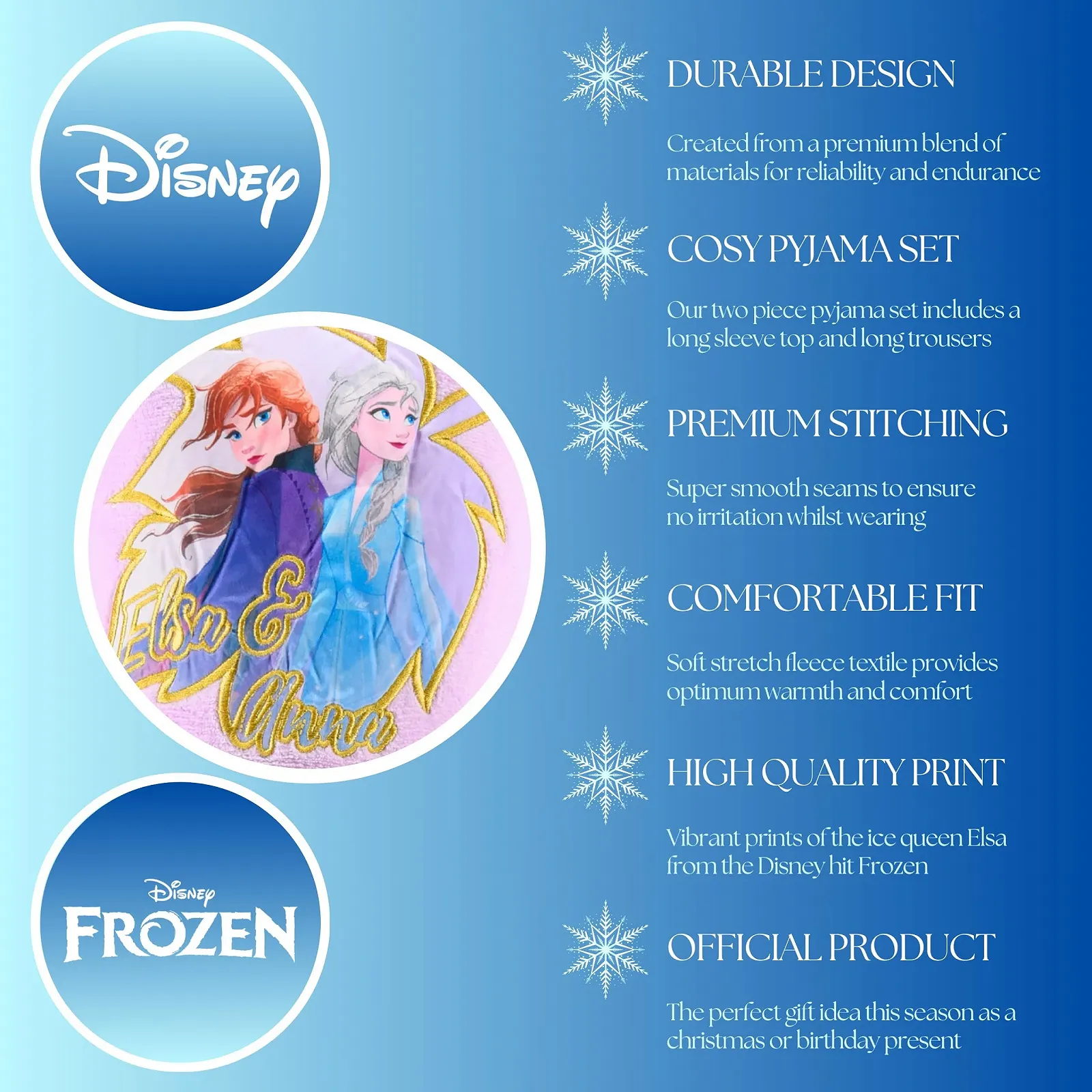 Піжама Disney Lion Guard Frozen для дівчат, 2 частини, оксамитова футболка та довгі штани, фото №5