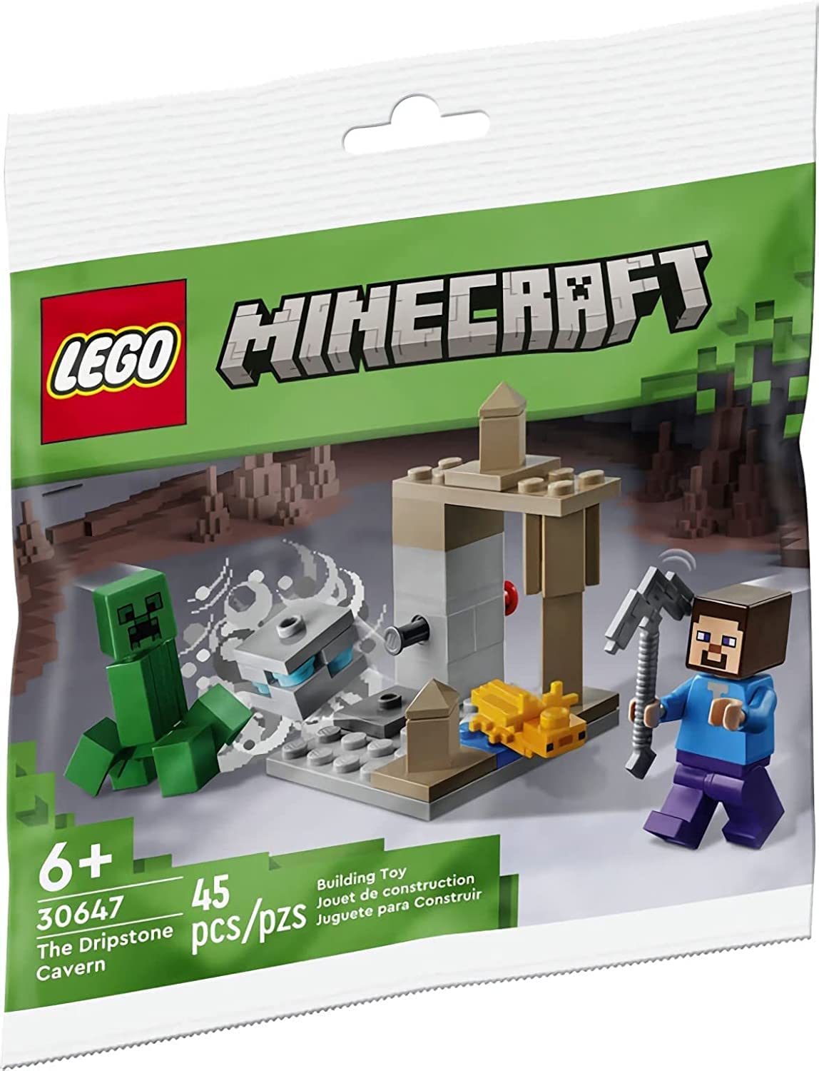 Конструктор Lego Minecraft The Sword Outpost 21244 + The Stalactite Cave 30647 для детей, фото №8