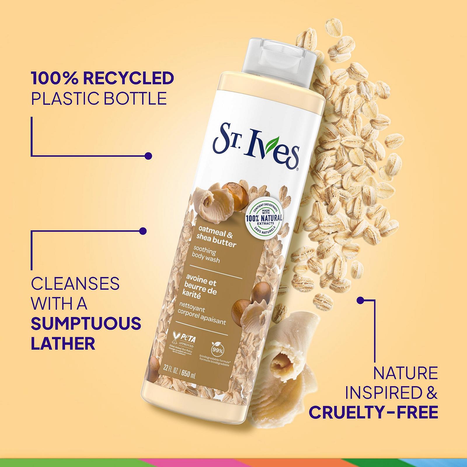 Гель для душа St. Ives Soothing Oatmeal and Shea Butter 650 мл, фото №2