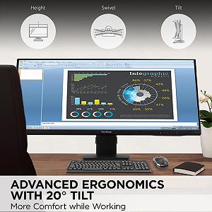 Монитор Viewsonic VA3456-MHDJ 34 дюйма UWQHD IPS HDR10 Черный synthetic.ua - Фото 1