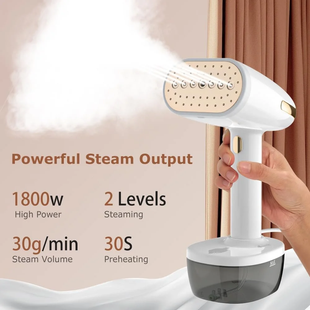 Отпариватель 1800 W 350 ml 30 g/min Керамическая подошва, фото №2