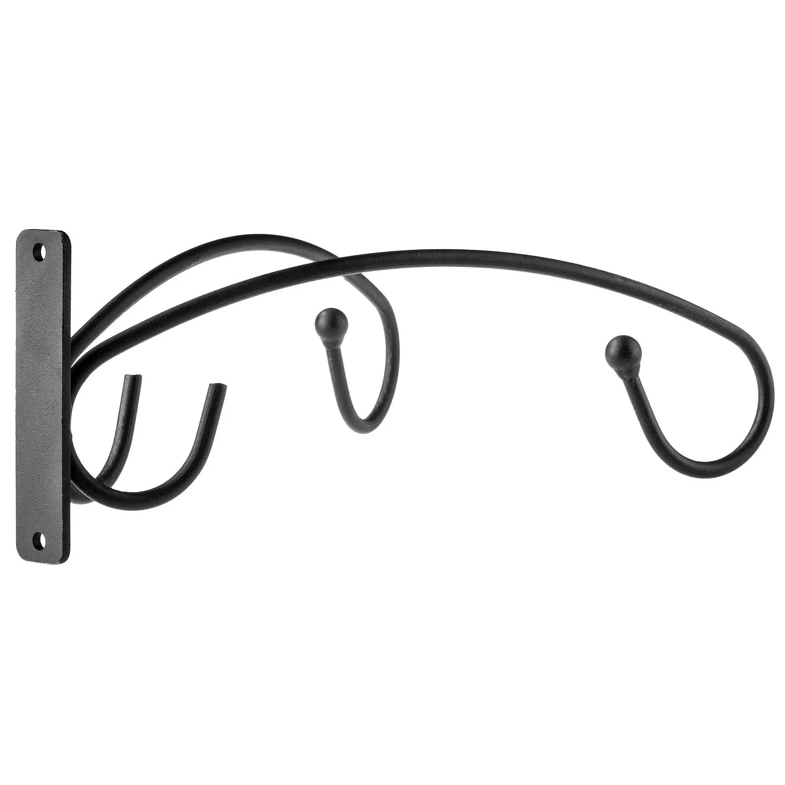 Крючок для цветов KADAX двойной настенный стальной Черный, фото №4