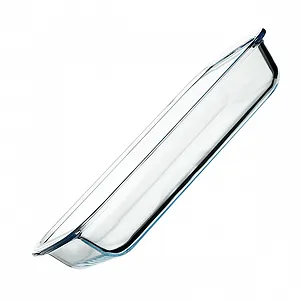 Форма для запекания TOYANDONA стеклянная прямоугольная термостойкая с двойными ручками - Фото 1