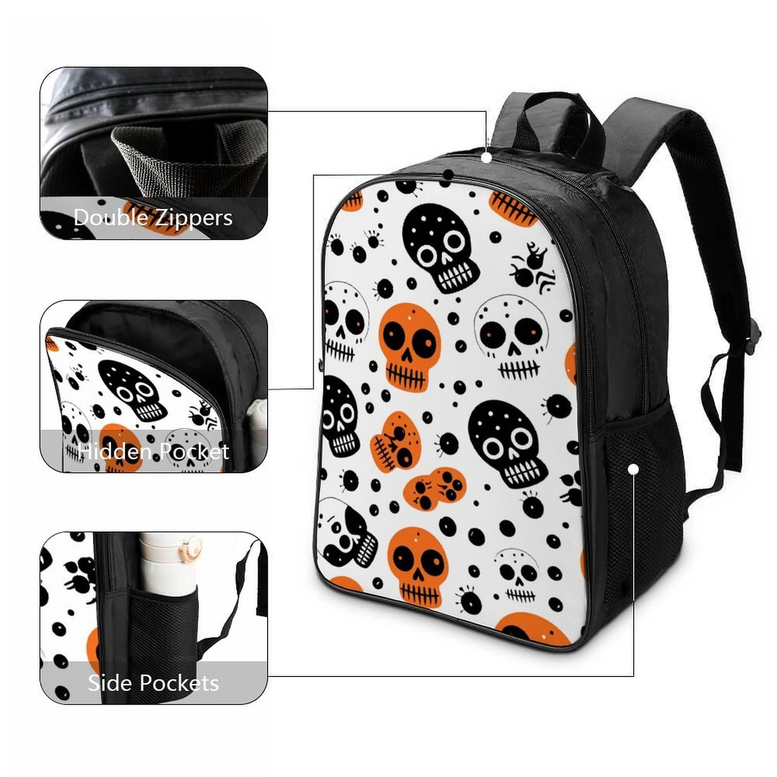 Ранець DPEOANEBN Skull 40x28x16см, фото №3