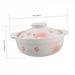 Горщик глиняний у японському стилі з кришкою термостійкий для супів та рису house synthetic.ua - Фото 1