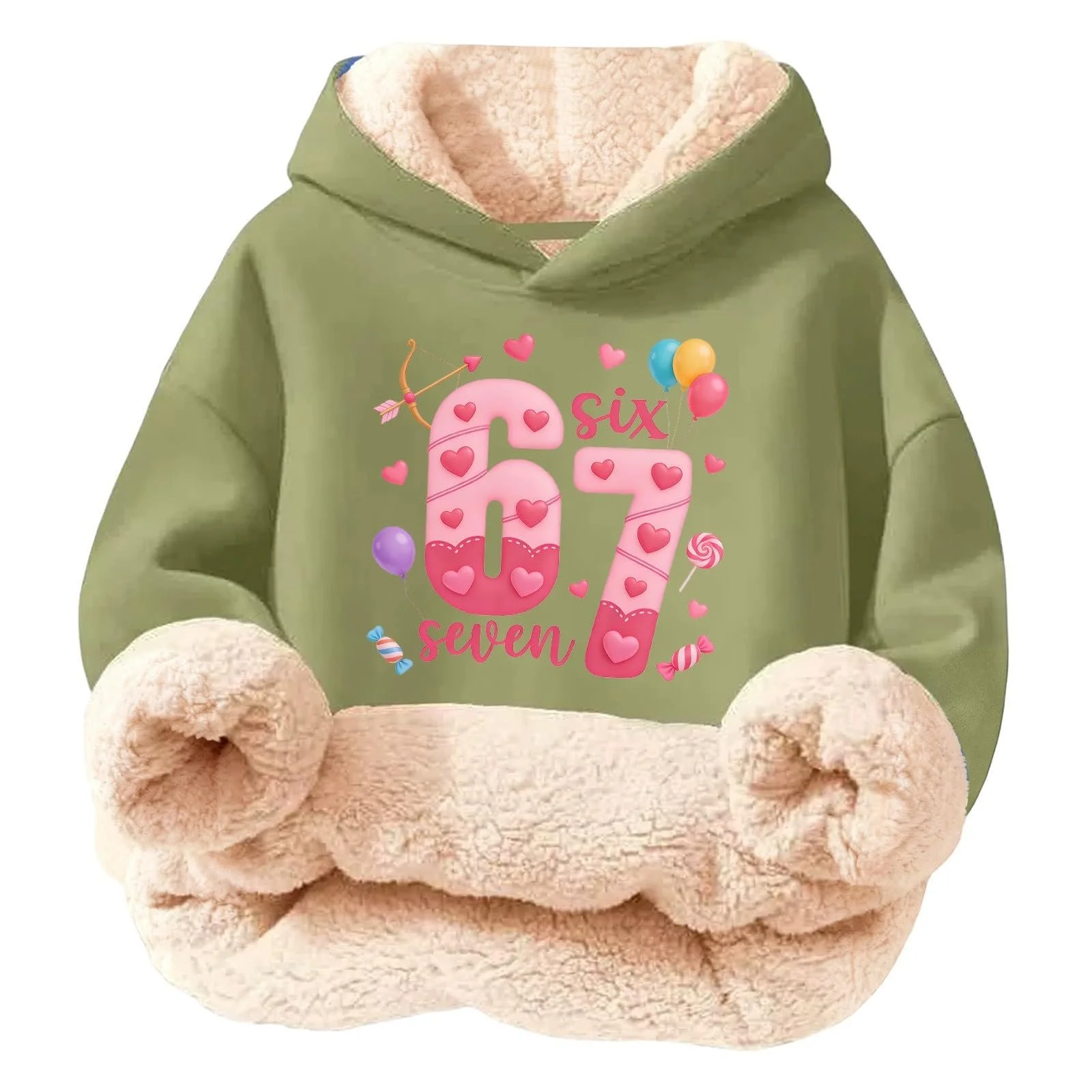 Худи для девочек с капюшоном, повседневная модная толстовка с принтом, уютная теплая дышащая удобная толстовка для игр и отдыха, куртка-свитшот с длинными рукавами, фото №1