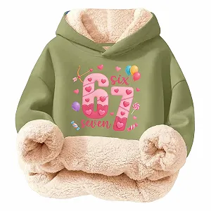 Худи для девочек с капюшоном, повседневная модная толстовка с принтом, уютная теплая дышащая удобная толстовка для игр и отдыха, куртка-свитшот с длинными рукавами - Фото 1