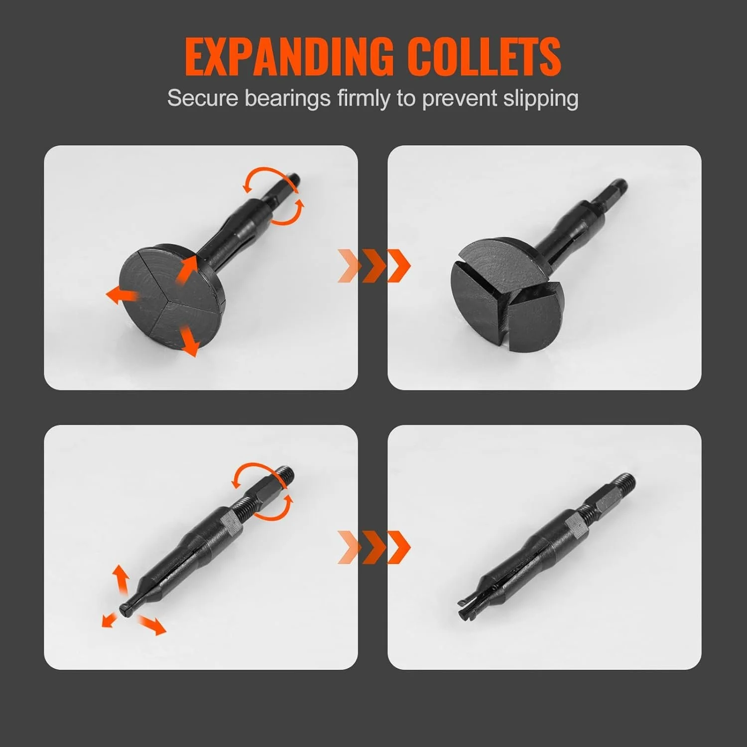 Набор экстракторов для внутренних подшипников VEVOR ZX-J022, фото №3 Набор экстракторов для внутренних подшипников VEVOR ZX-J022, фото №3