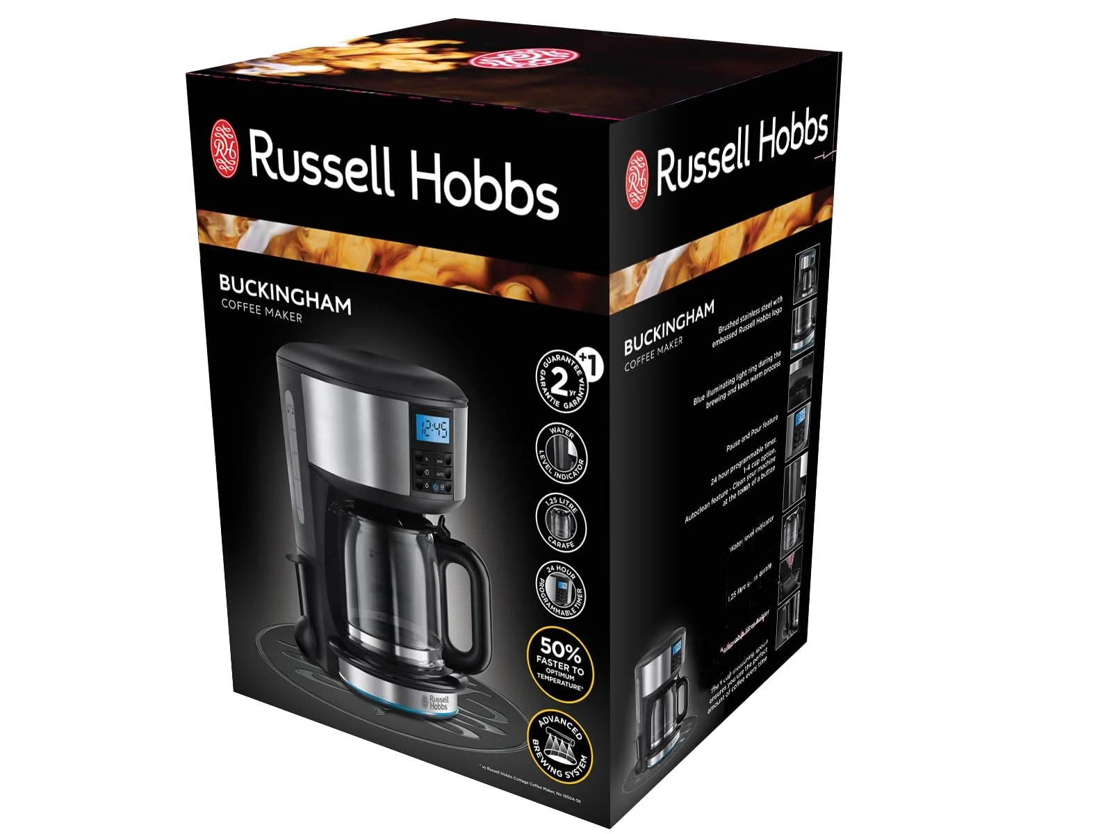 Кофеварка капельная Russell Hobbs BUCKINGHAM 1.25 л 15 чашек черная, фото №6