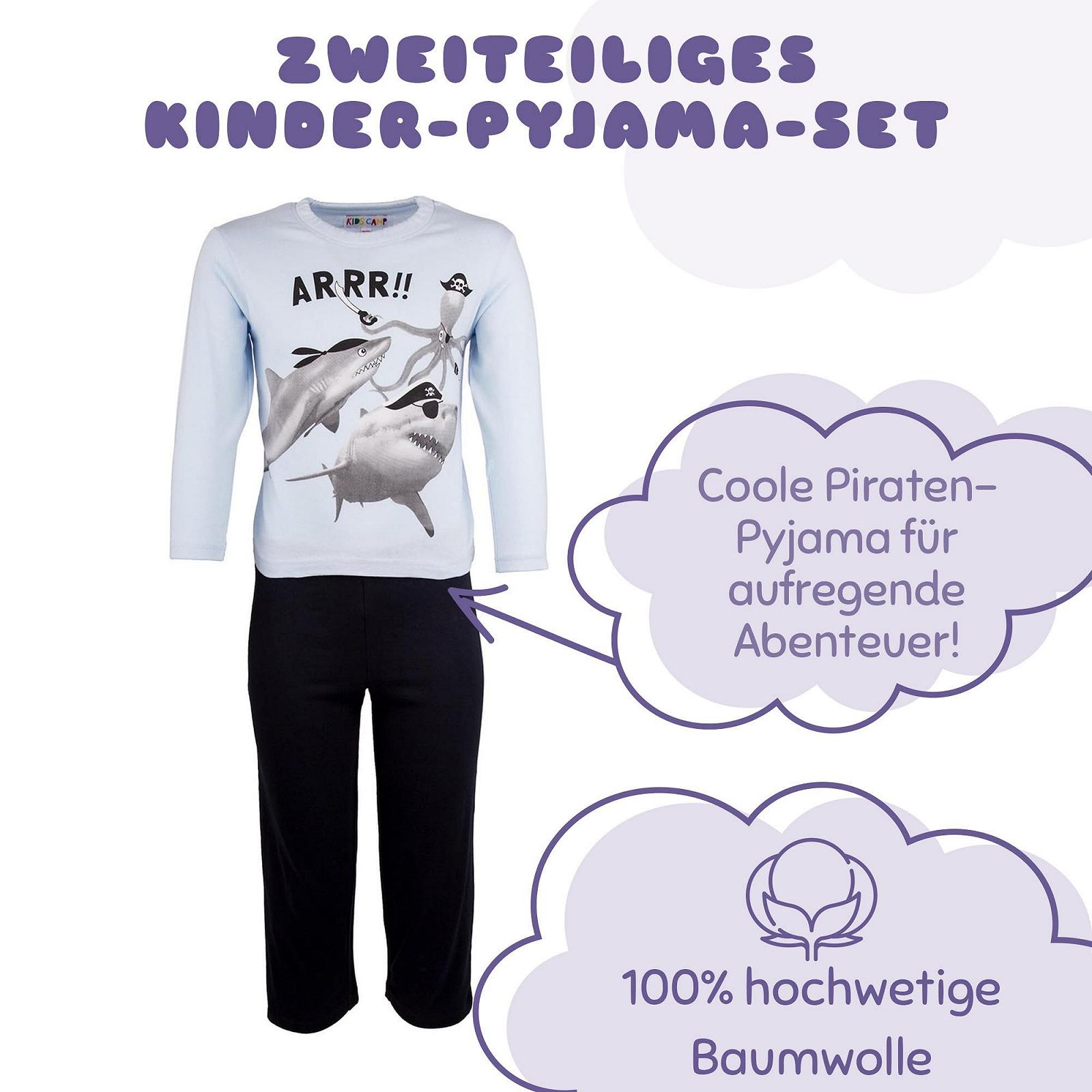 Піжама Amantes Textiles Дитяча для хлопчиків Shark Pirates Arrr!, фото №3