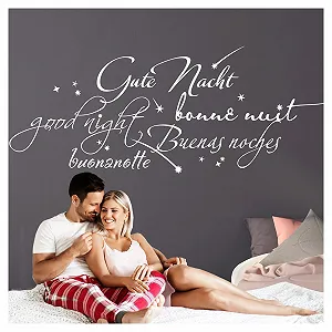 Наклейка на стіну Gran Dora Good Night International Живопис для спальні - Фото 1