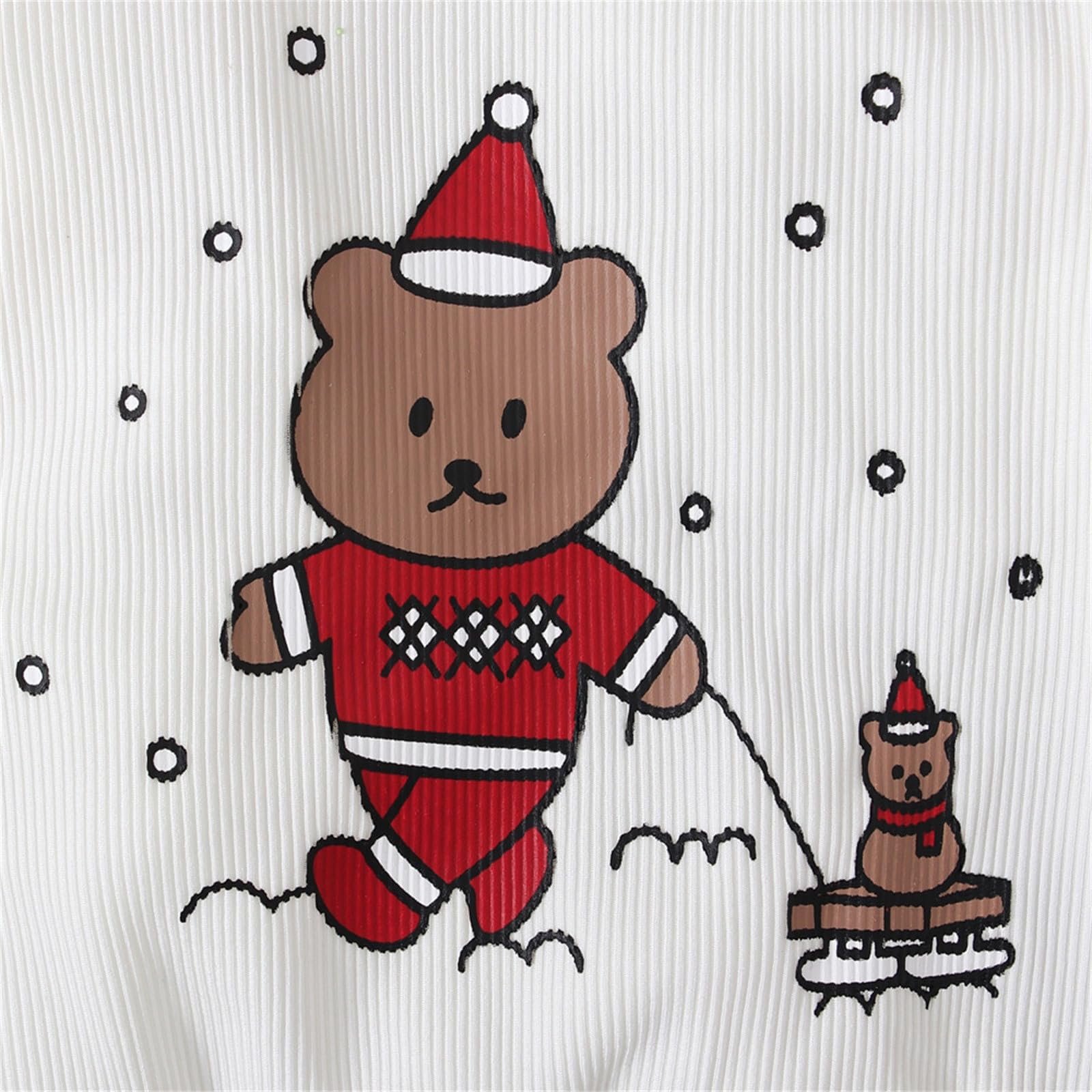 Худі Generisch Ведмідь Різдвяний принт для хлопчиків, фото №7