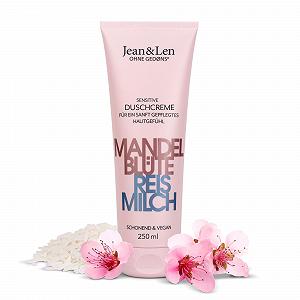 Крем-гель для душа Jean & Len Almond Blossom & Rice Milk для сухой и чувствительной кожи 250 мл - Фото 1