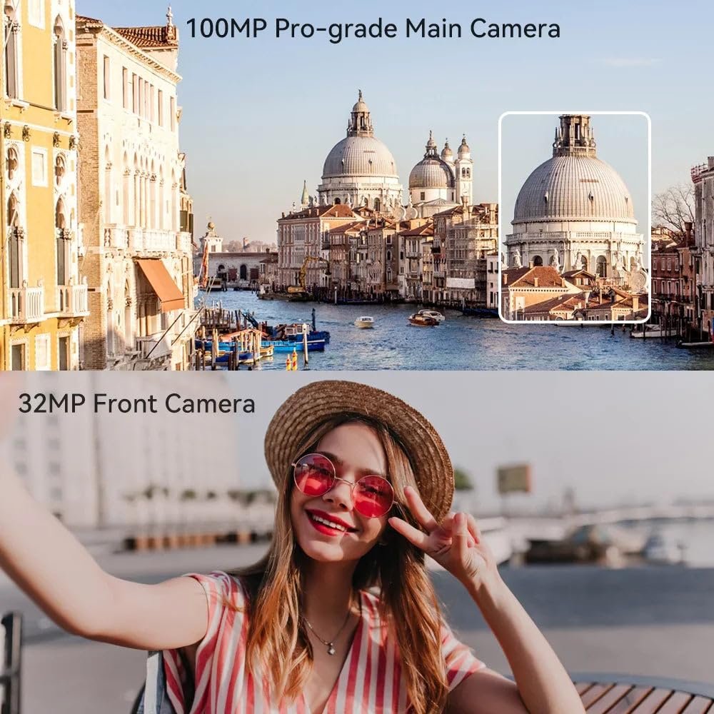 Смартфон CUBOT X70 6.58 дюйма FHD+ 12/256 GB 100 MP 5200 mAh Android 13 Space Black, фото №6 Смартфон CUBOT X70 6.58 дюйма FHD+ 12/256 GB 100 MP 5200 mAh Android 13 Space Black, фото №6