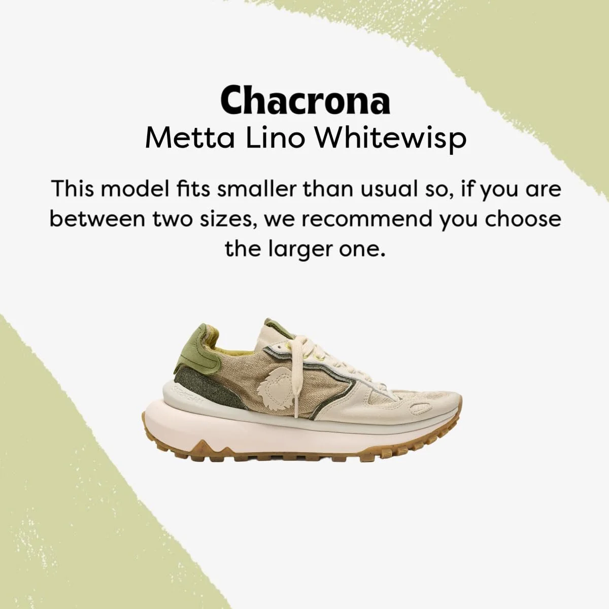 Кроссовки Satorisan Chacrona Metta Lino Whitewisp Кожа Лён Белый, фото №2