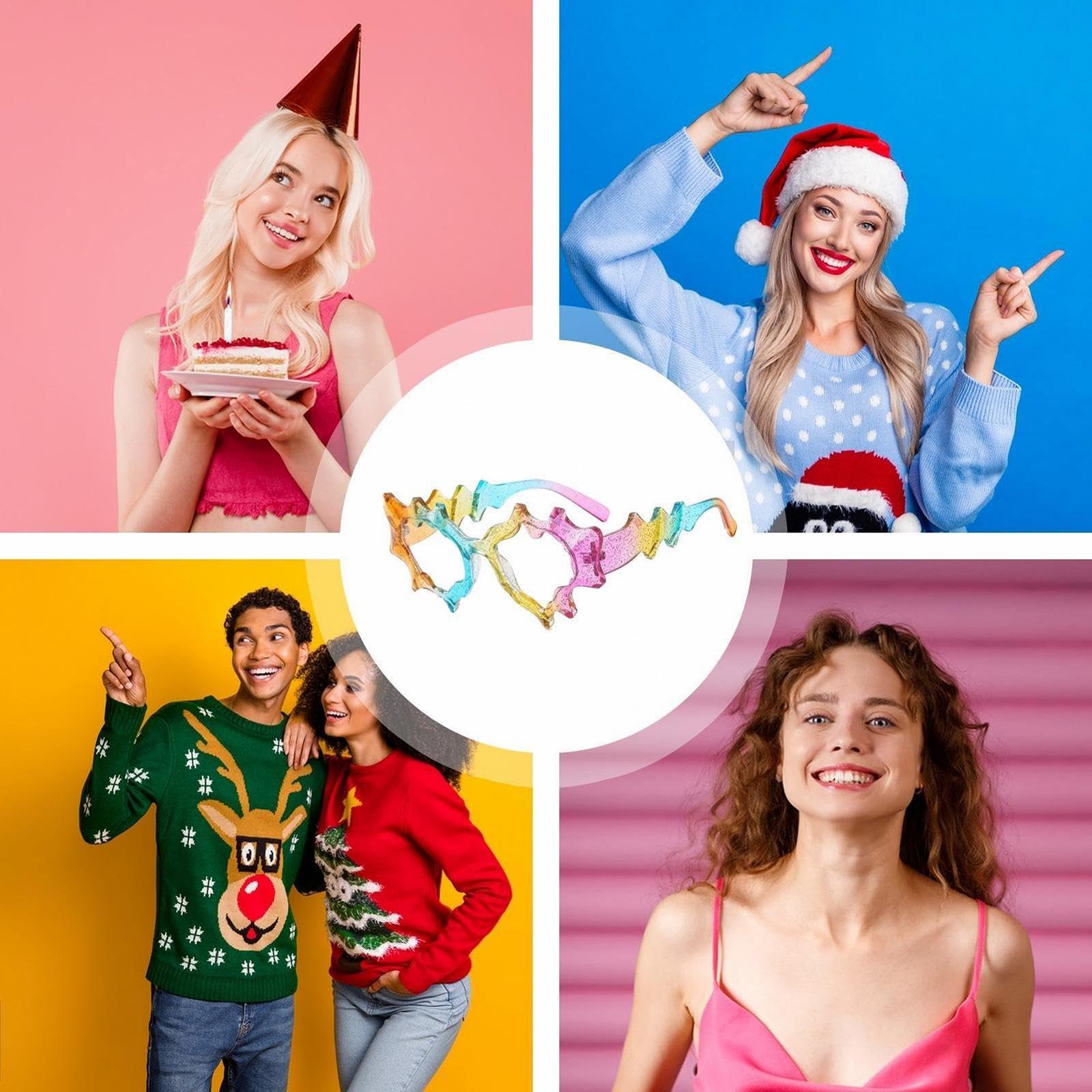 Сонцезахисні окуляри чоловічі Eoixuqba Y2K Trendy Irregular Wrap Around, фото №4