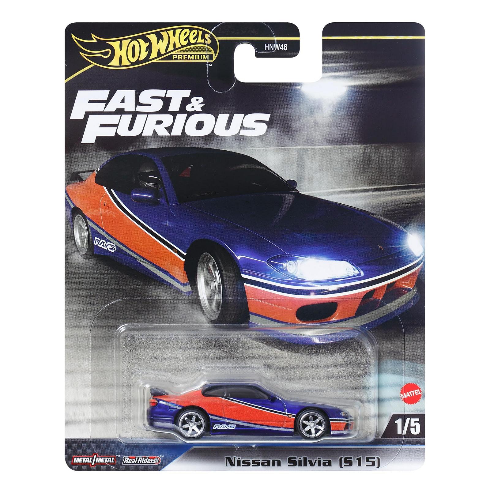Модель Hot Wheels Fast and Furious Nissan Silvia S15 Die Cast Масштаб 1:64 Длина 7 см HYP73, фото №1
