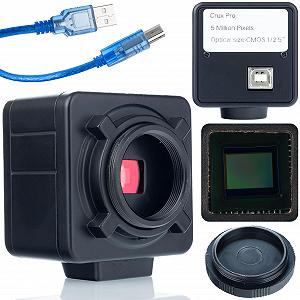 Камера для микроскопа Rosfix Crux PRO KMCP HDMI USB 5 Мп, разрешение 2K, USB 2.0, автоматический баланс белого, C-Mount Connector - Фото 1