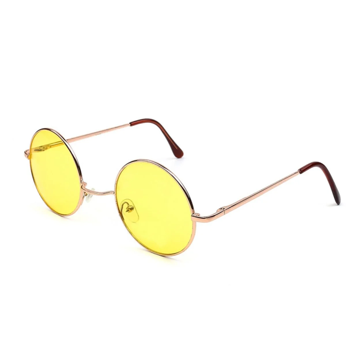 Солнцезащитные очки круглые ретро VALICLUD, 3 шт, желтый, фото №2