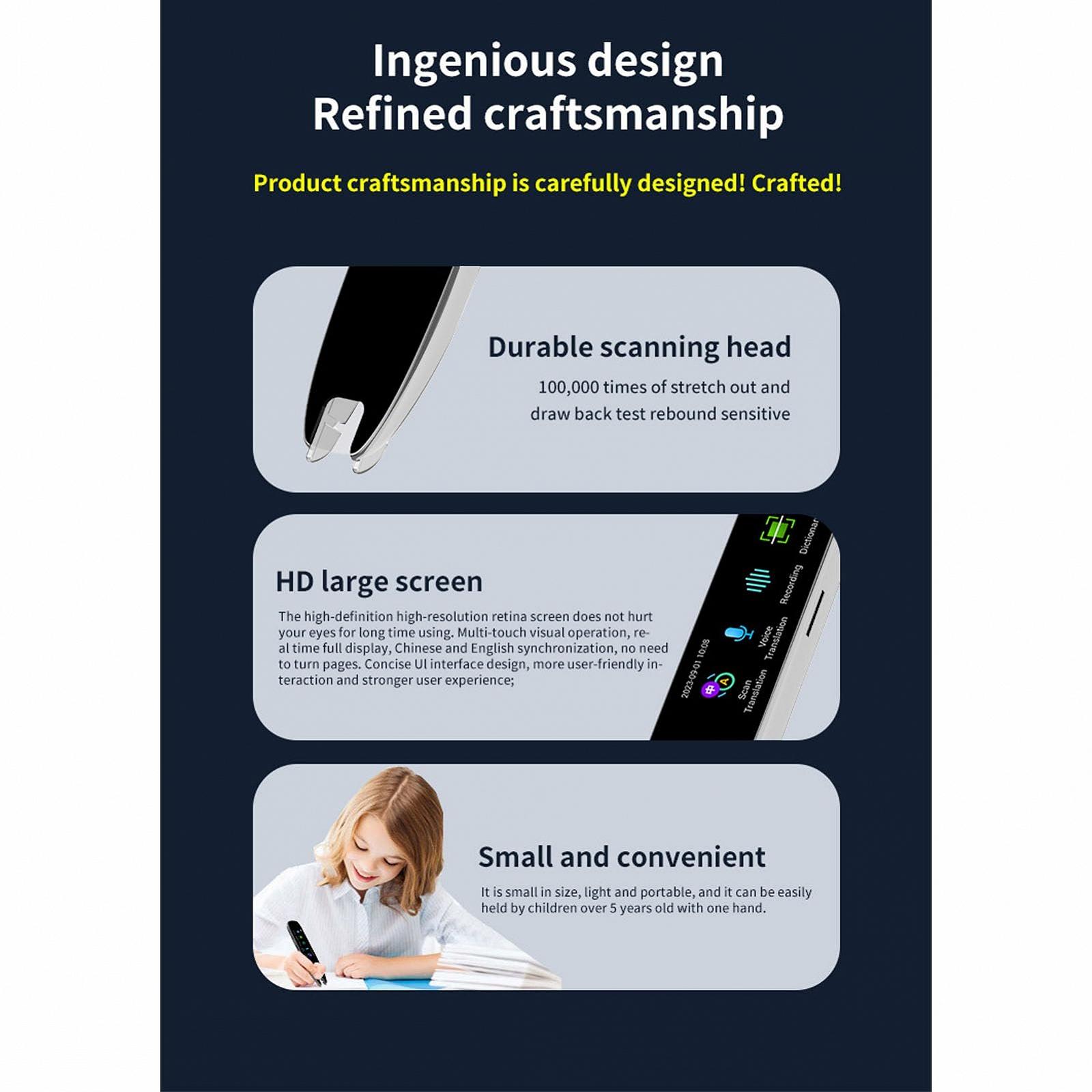 Ручка для перекладу, інтелектуальна, сканер OCR, фото №4