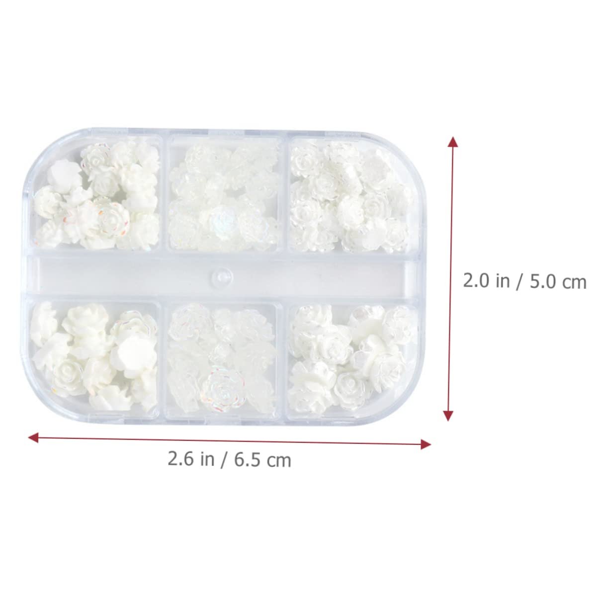 Цветы PLAFOPE 2 коробки Аксессуары для ногтей Украшения для ногтей Материалы для ногтей Украшения для ногтей с мелкими деталями 3D Цветы для ногтей Украшения для ногтей DIY Украшения для маникюра Подвески для ногтей Смола, фото №3