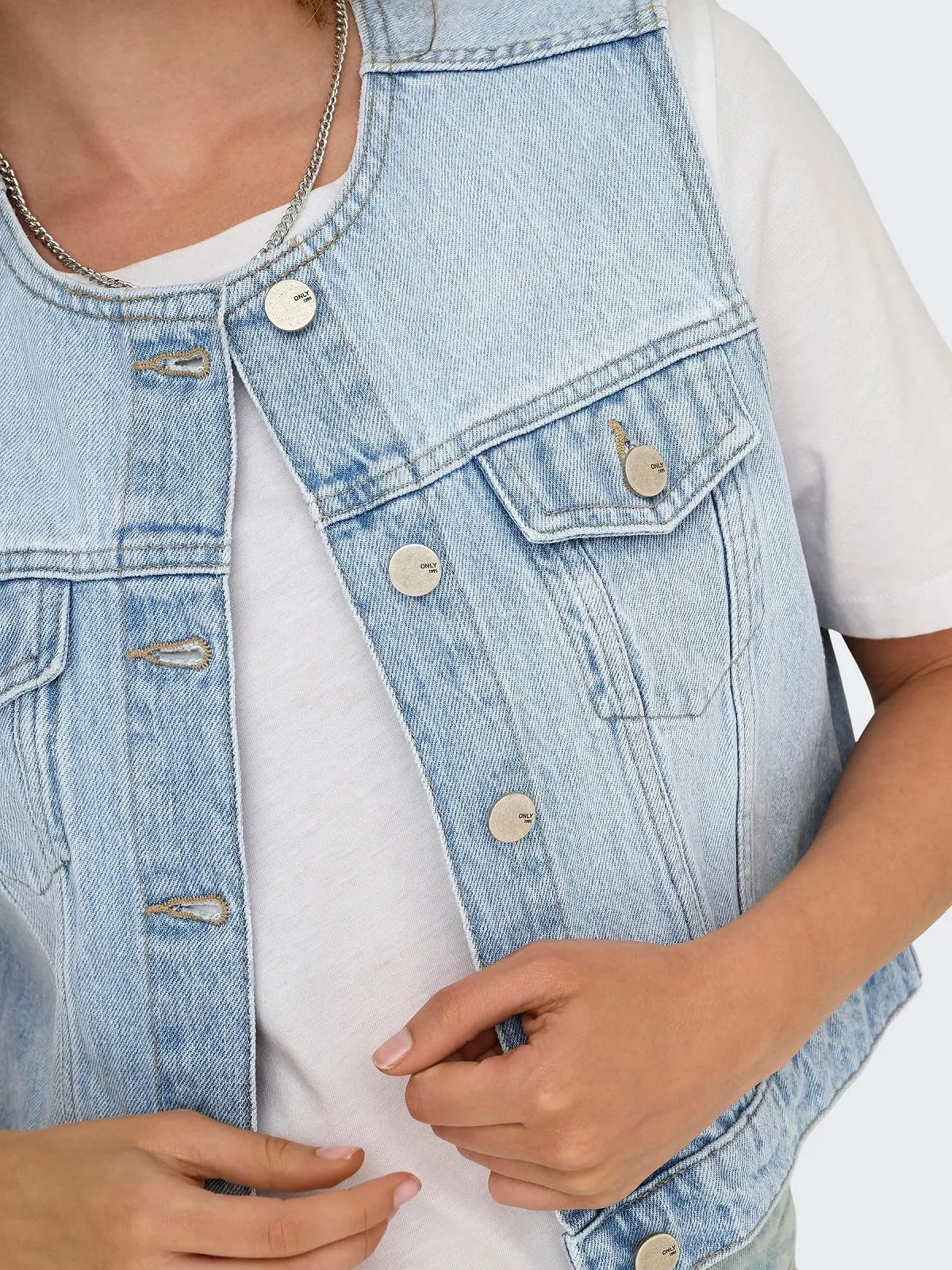 Женский Джинсовый Жилет ONLY ONLFELIZ, фото №7