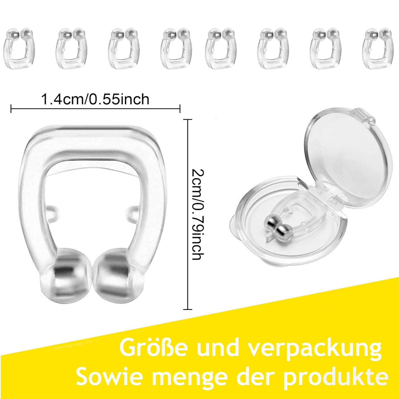 Кліпса проти хропіння Магнітна Pack of 8, фото №6