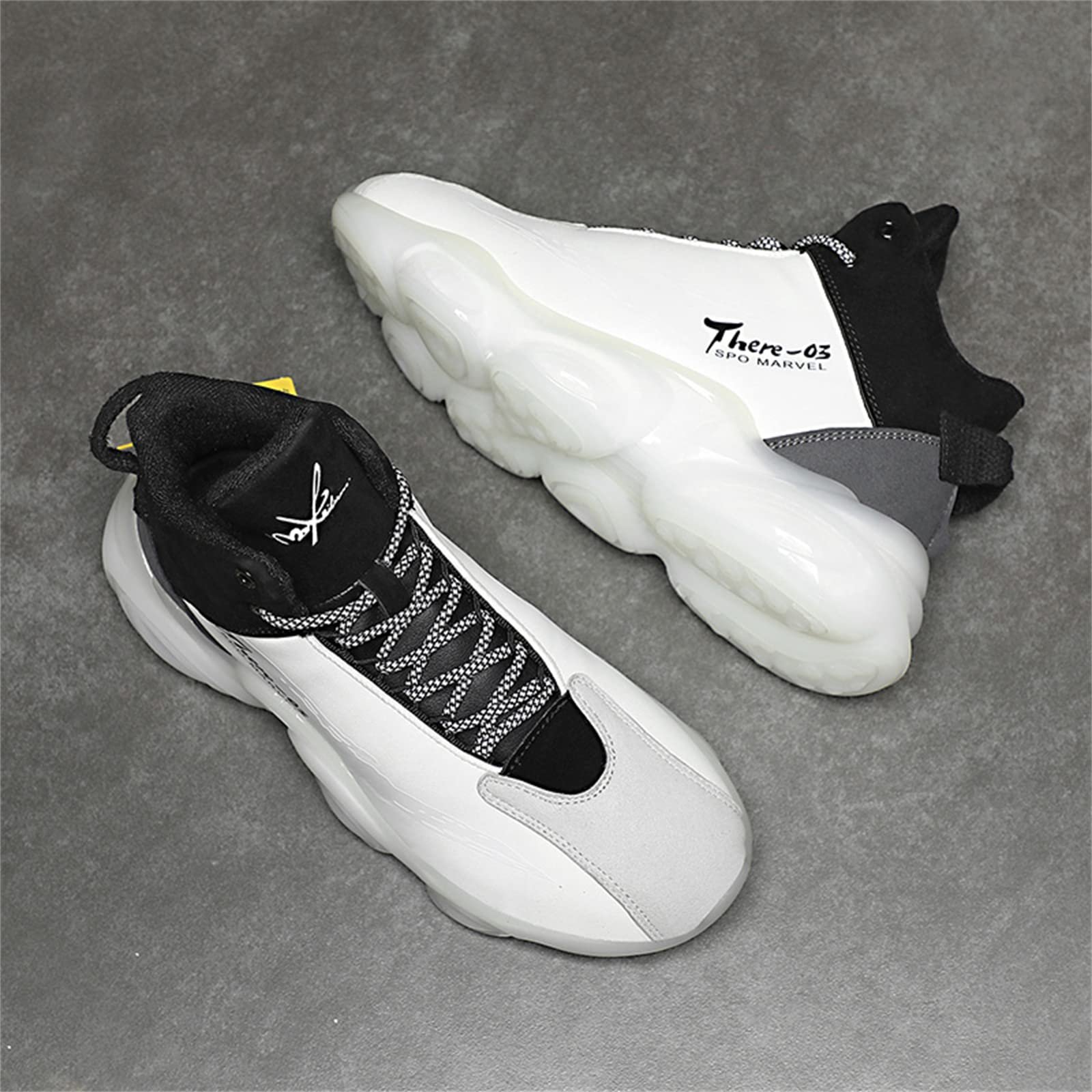 Кроссовки Мужские Кожаные Кроссовки для Бега Теннисные Кроссовки Дышащие Легкие Нескользящие Спортивные Кроссовки для Тренажерного Зала Фитнеса Уличные Кроссовки Модные Кроссовки для Бега Дорожные Кроссовки для Отдыха, фото №7